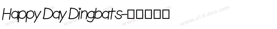 Happy Day Dingbats字体转换